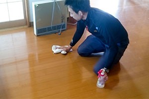 遺品整理後の室内の清掃