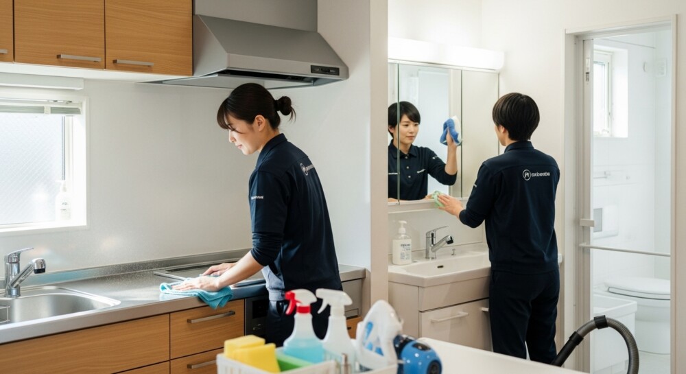 整理完了後の徹底清掃｜西尾市での居室・水回り清掃のクオリティ：物件引渡しを完璧にするプロの仕上げ