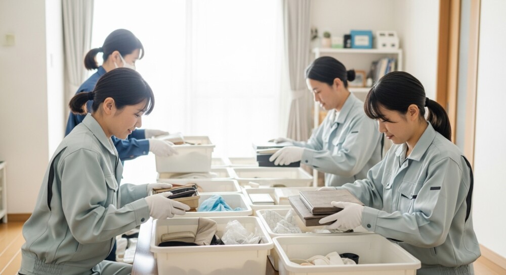 岐阜市の現場で行う遺品整理・特殊清掃の作業手順は？丁寧な分別を公開