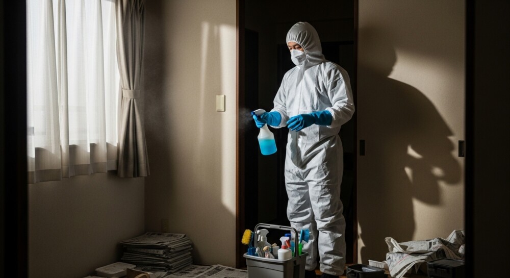 事故現場清掃の流れを詳しく解説！孤独死や事故後の現場を元に戻す全工程