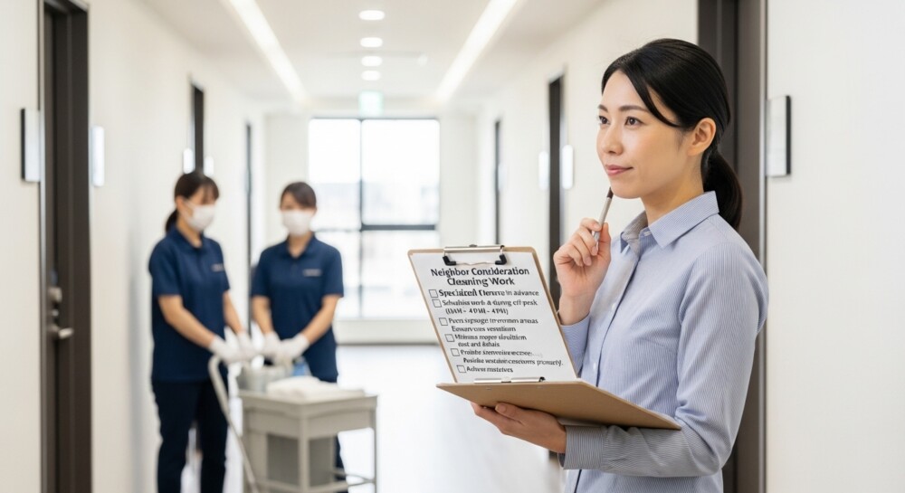 近隣トラブルゼロを目指す！特殊清掃現場での近隣配慮のチェックポイント
