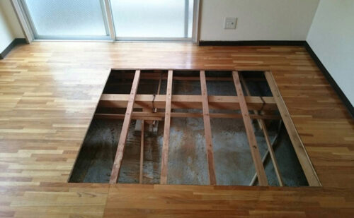 特殊清掃に伴う部分解体